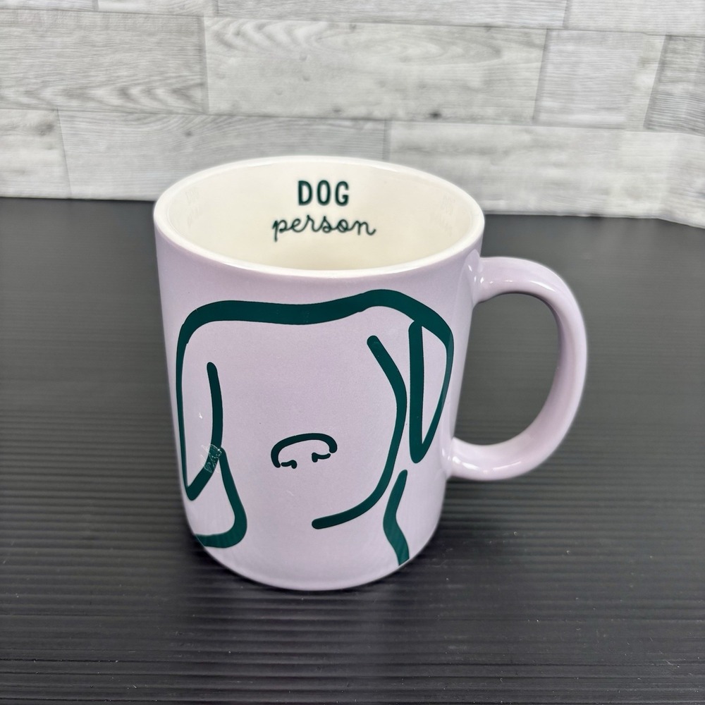 Room Essentials Dog Person Mug Lavender Minimalist Line Art‎ Coffee Dog Lover